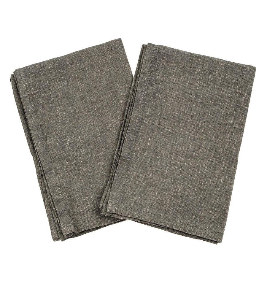 Cadine Cloth Napkins Cotton Linen Towel - Grey