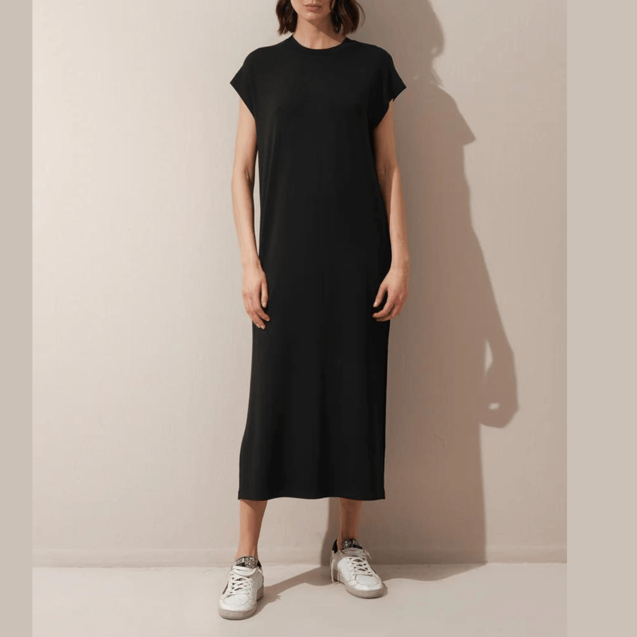 Cadine Clothing Beam T-shirt Dress - Black