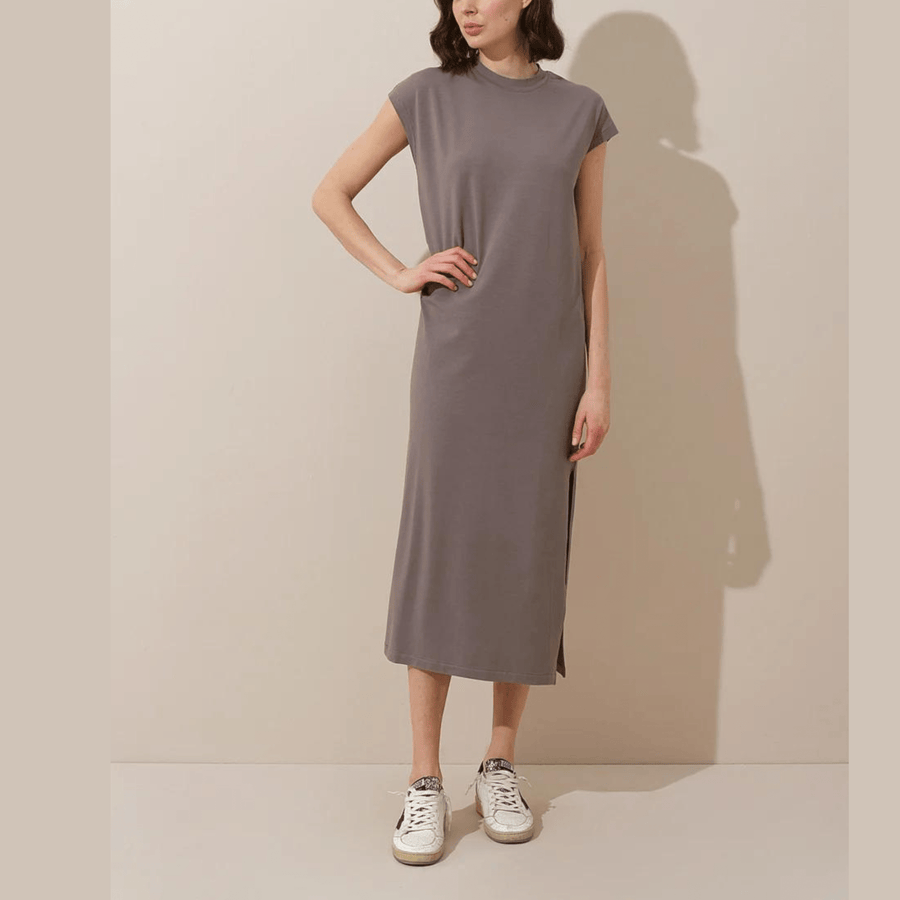 Cadine Clothing Beam T-shirt Dress - Mink