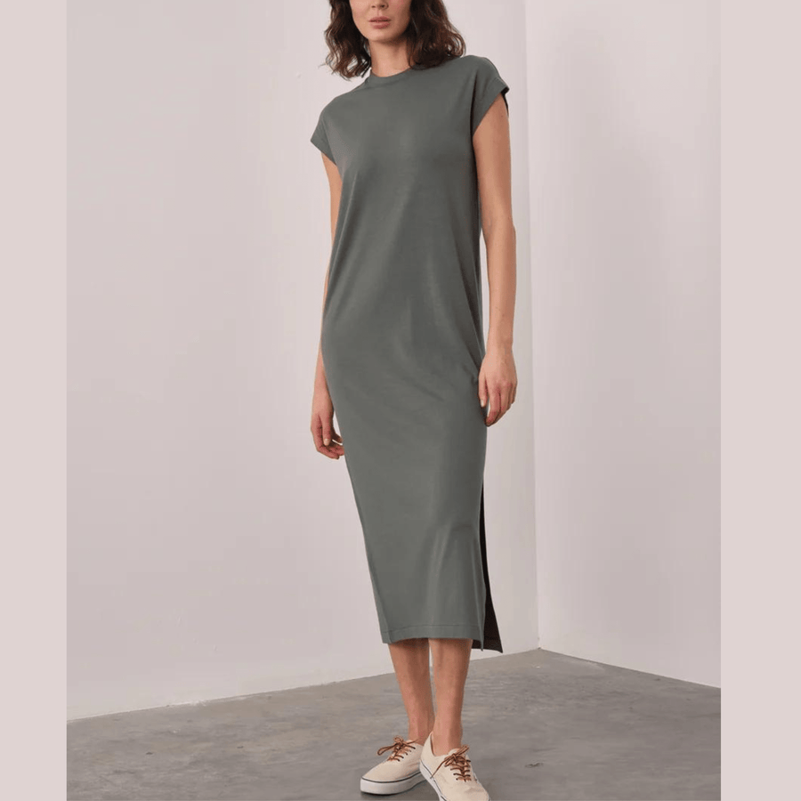 Cadine Clothing Beam T-shirt Dress - Sage