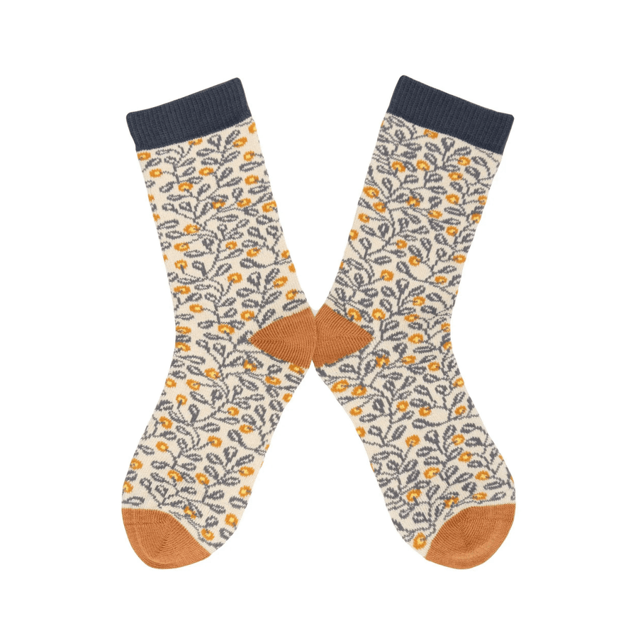 Cadine Clothing Children's Trellis Organic Cotton Sock - Camel