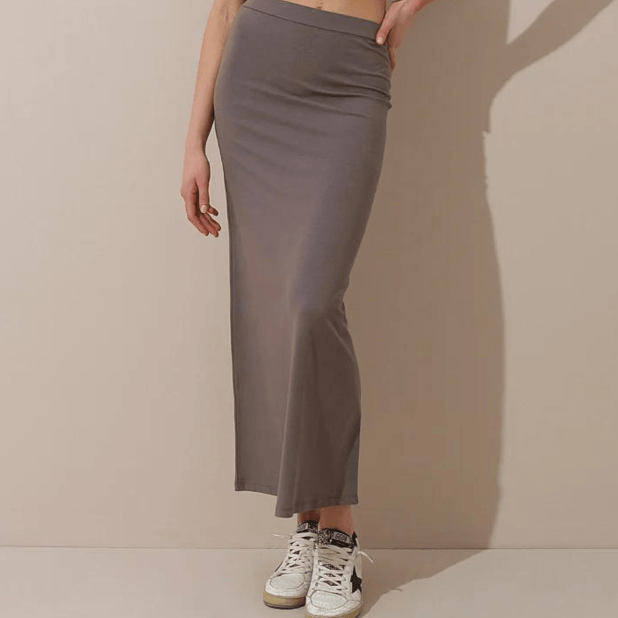 Cadine Clothing Column Maxi Skirt - Mink