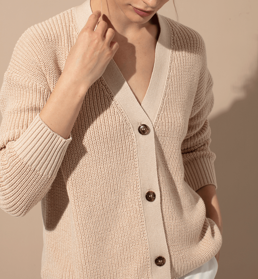 Cadine Clothing Edge Cardigan - Beige