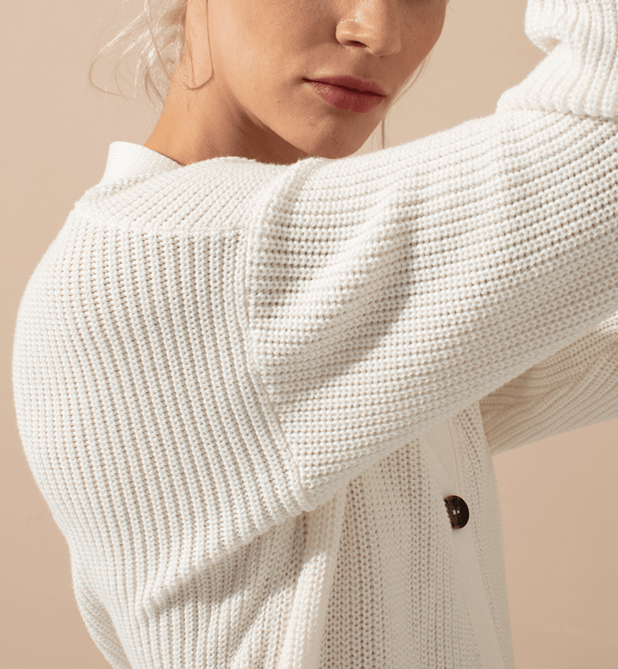 Cadine Clothing Edge Cardigan - White