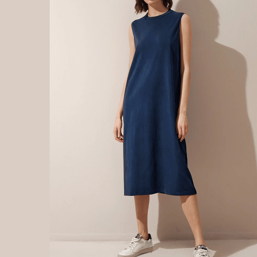 Cadine Clothing Frame T-shirt Dress - Blue