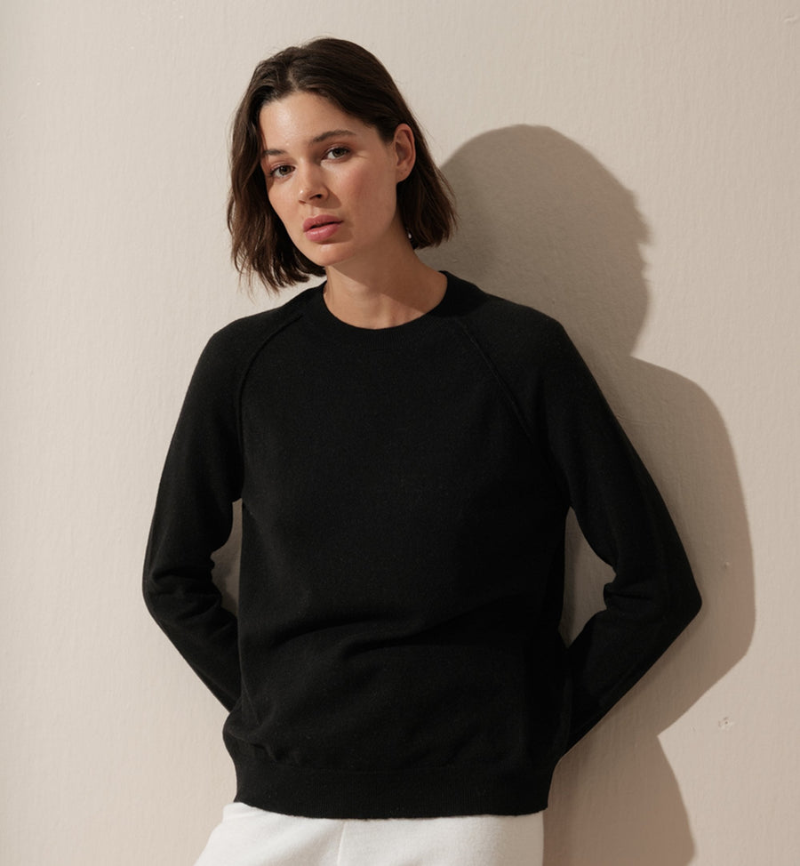 Cadine Clothing Freize Sweater - Black