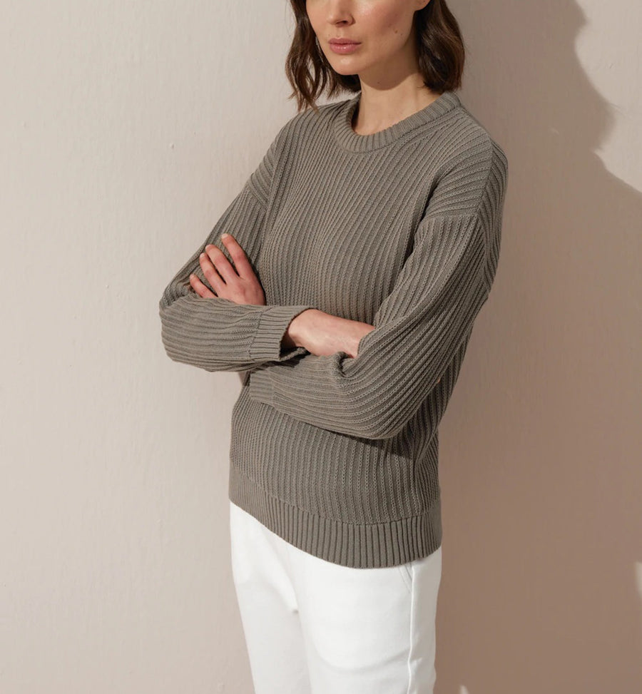 Cadine Clothing Louvre Sweater - Khaki