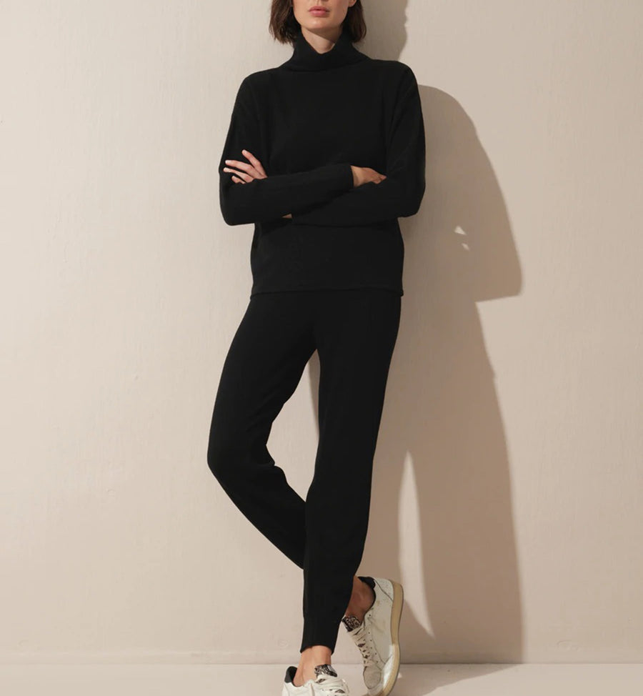 Cadine Clothing Lunette Sweater - Black Melange