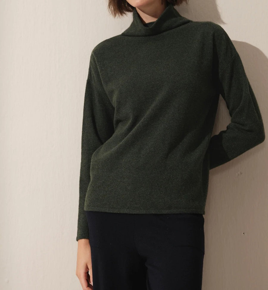 Cadine Clothing Lunette Sweater - Green Melange