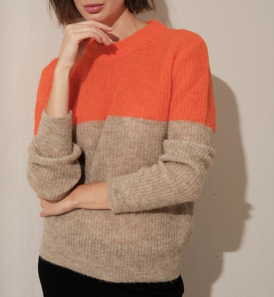 Cadine Clothing Parapet Sweater - Tangerine