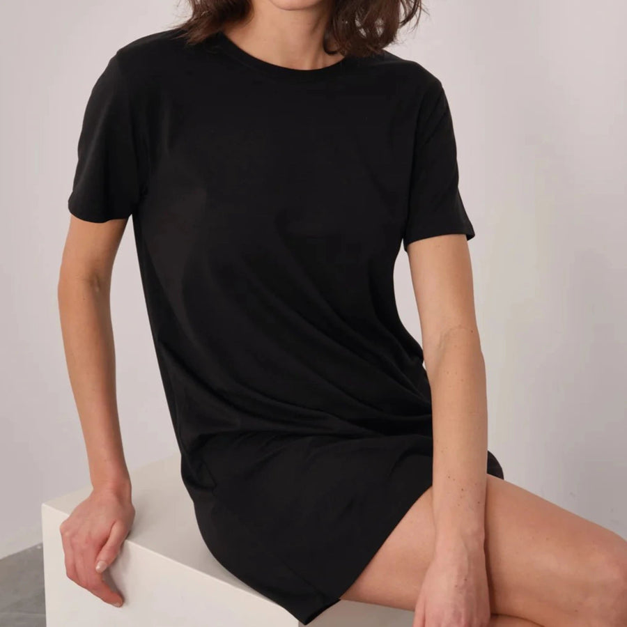 Cadine Clothing Pier T-shirt Dress - Black