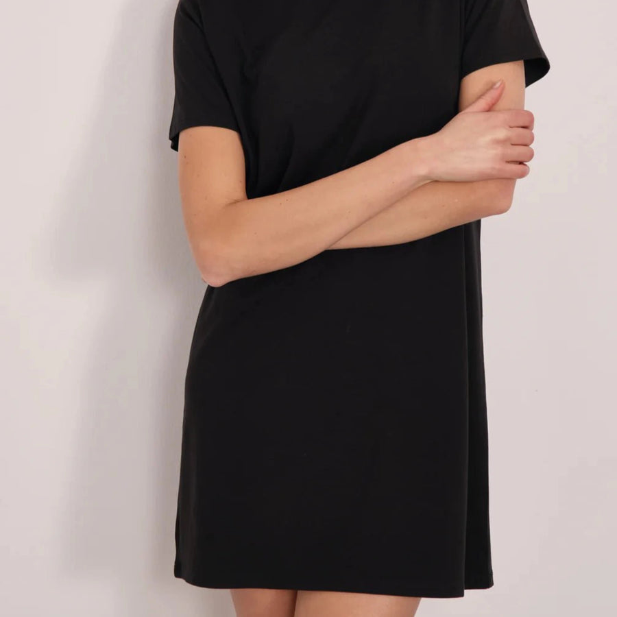 Cadine Clothing Pier T-shirt Dress - Black
