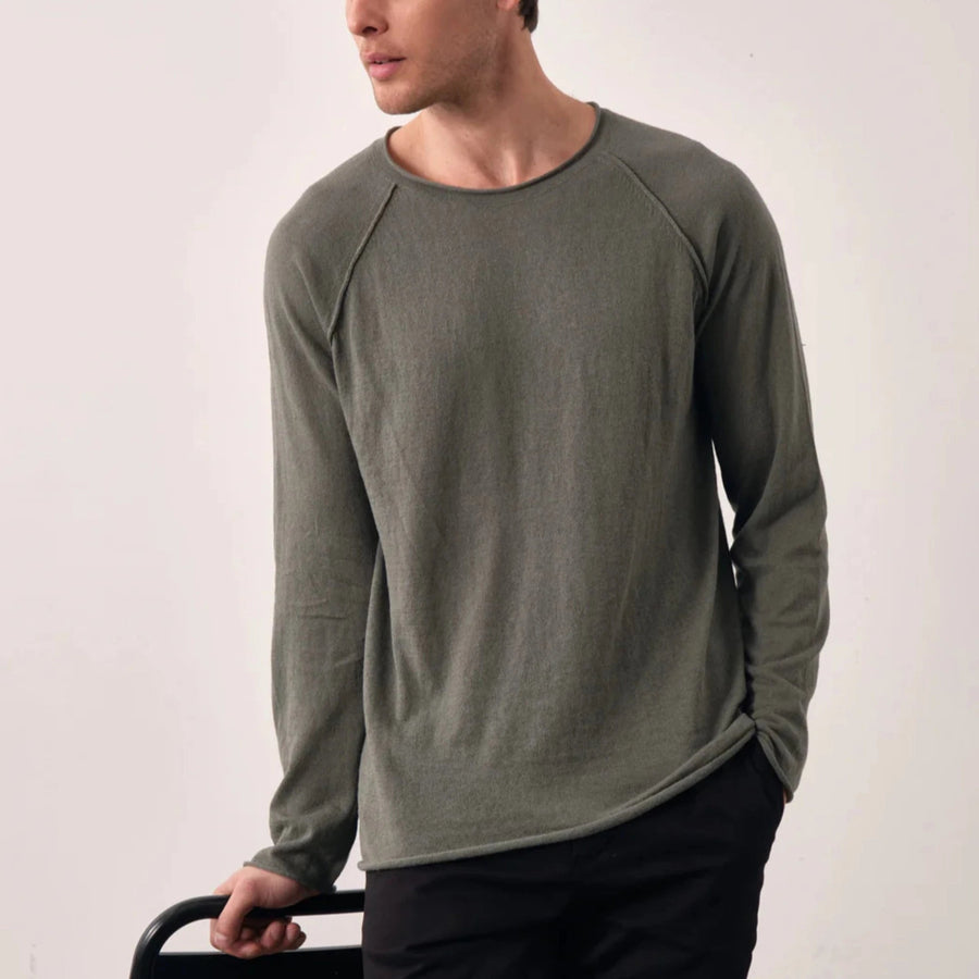 Cadine Clothing Sill Linen Cotton Sweater - Sage