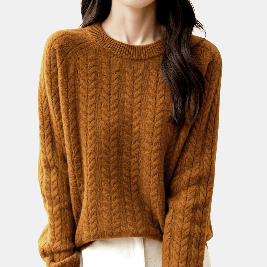 Cadine Clothing Vine Sweater - Ochre