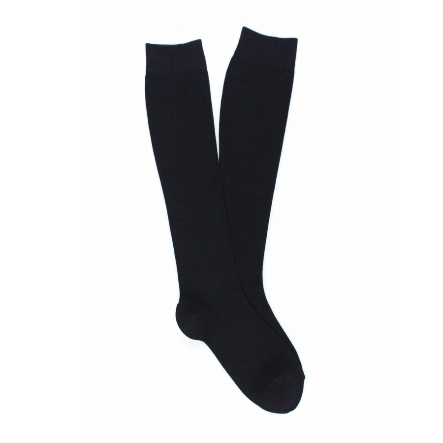 Cadine Clothing Women's Knee High Cotton Sock - Black in Vancouver Canada