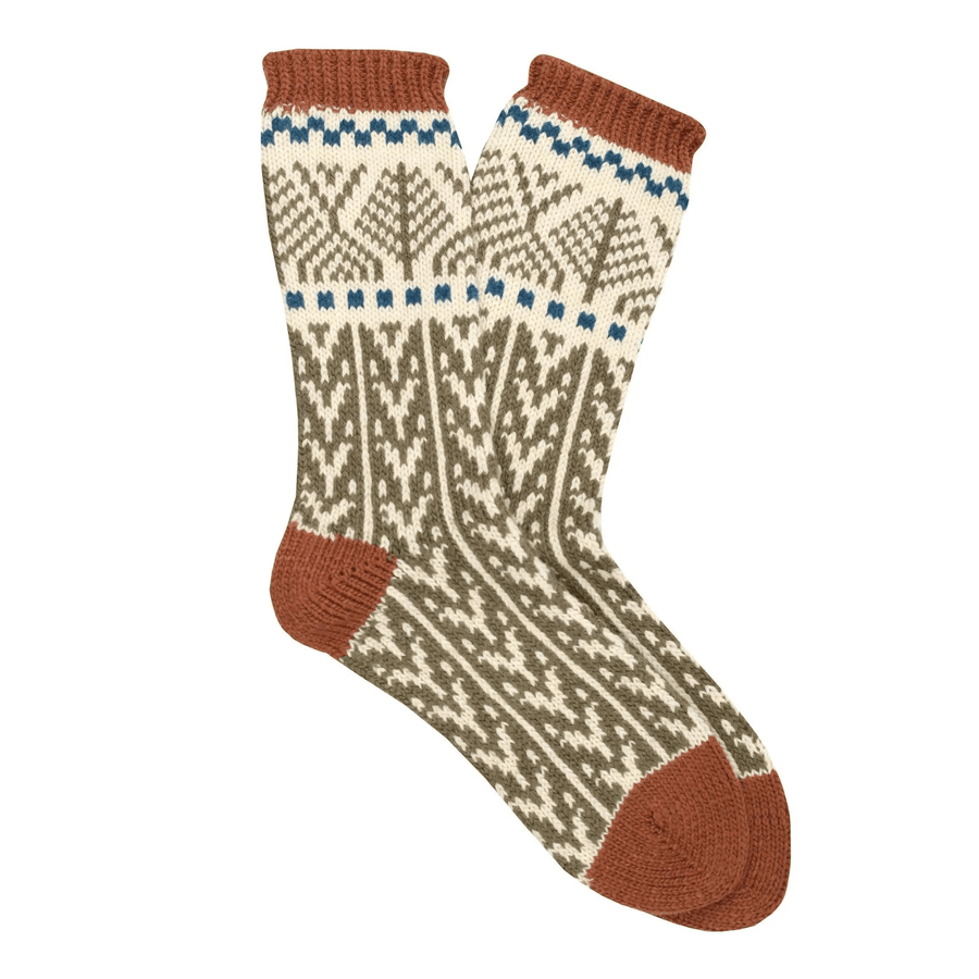 Cadine Clothing Women's Nordic Wool Cashmere Sock - Khaki - COMING SOON