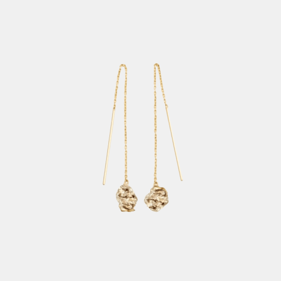 Cadine Earrings Petal Earrings - 14kt Solid Gold