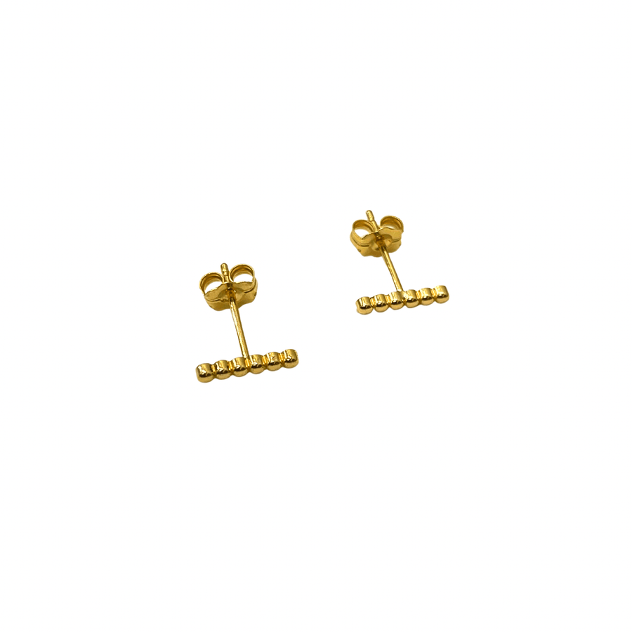 Cadine Earrings Sweetpea Stud Earrings - 14kt Solid Gold