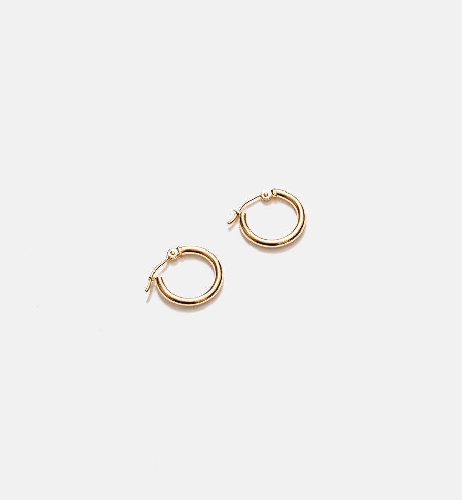 Cadine Geranium Earrings - 14kt Solid Gold