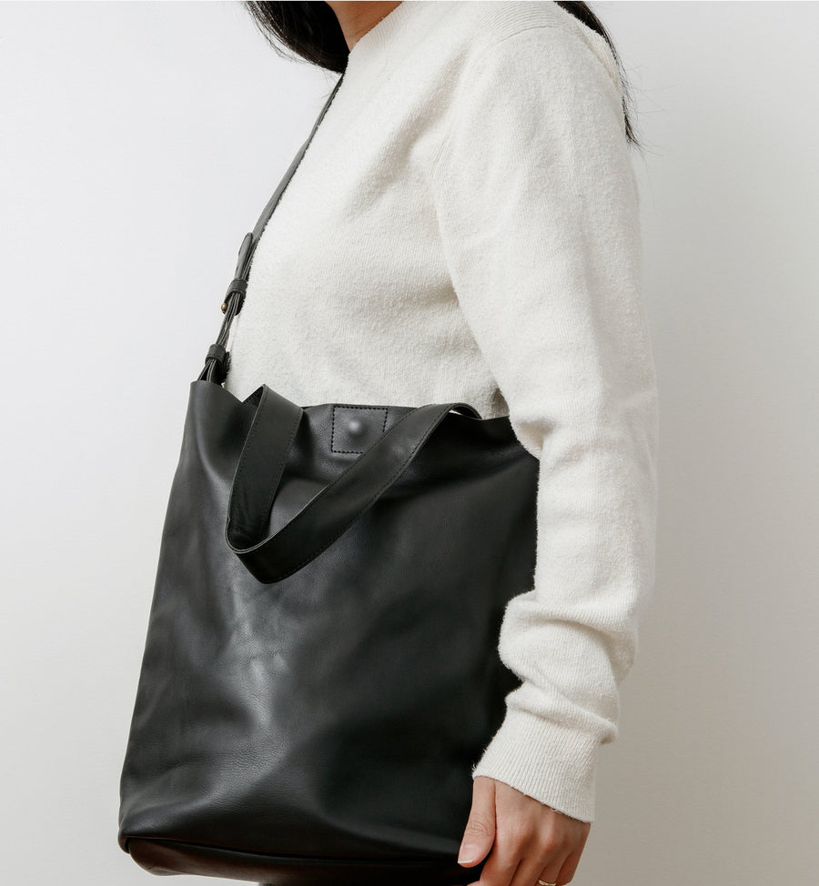 Cadine Handbags The Absolute Bag - Black Leather