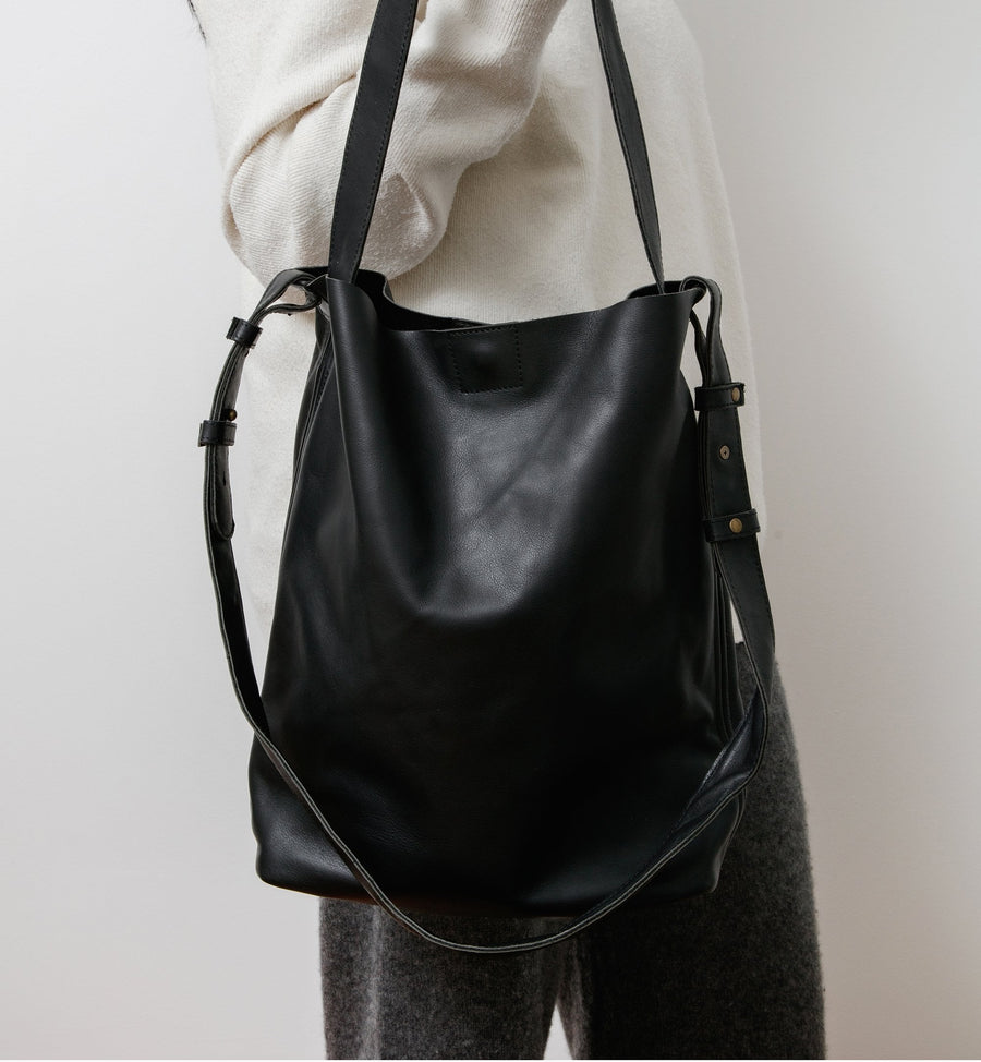 Cadine Handbags The Absolute Bag - Black Leather