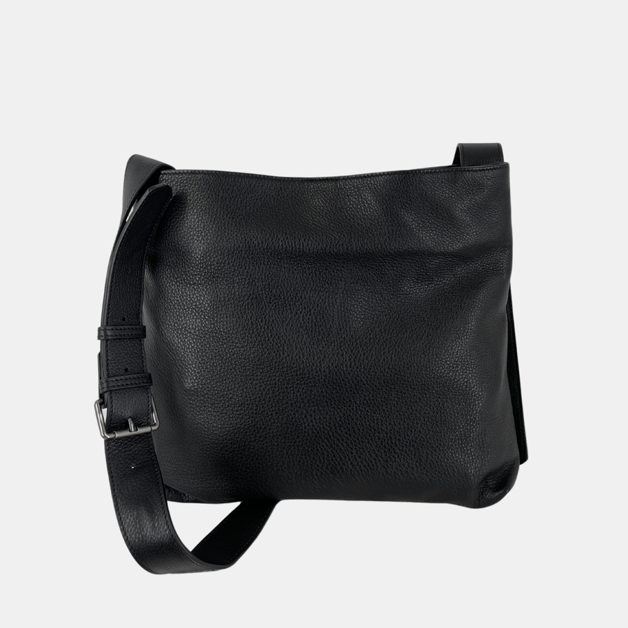 Cadine Handbags The Academic Bag - Black Leather