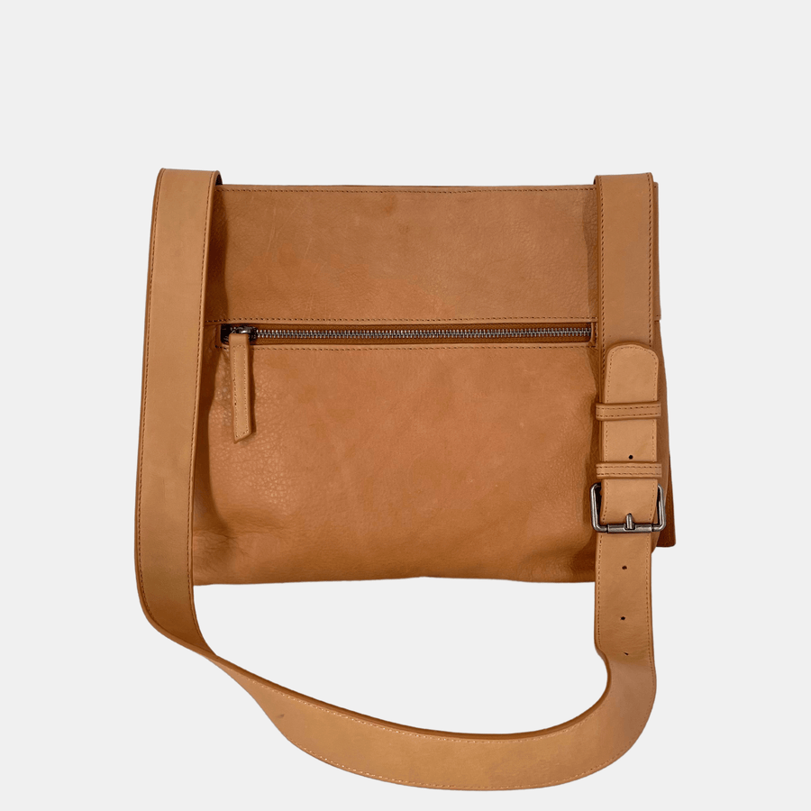 Cadine Handbags The Academic Bag - Camel Leather