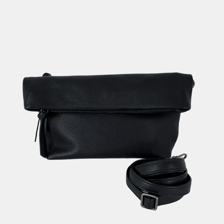 Cadine Handbags The Adaptable Bag - Black Leather
