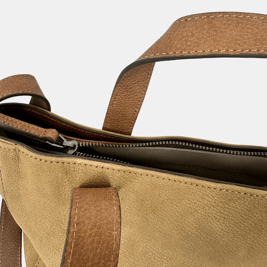 Cadine Handbags The Affable Bag - Tan Leather