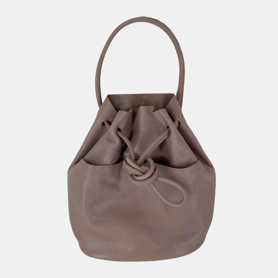 Cadine Handbags The Bucket Bag - Mushroom Leather