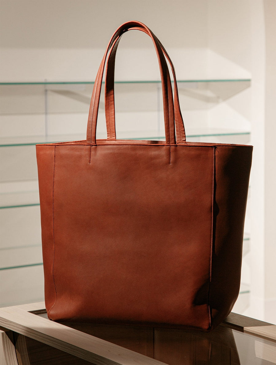 Cadine Handbags The Classic Bag - Burgundy Leather