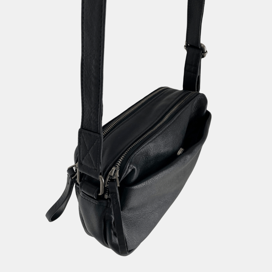 Cadine Handbags The Creative Bag - Black Leather