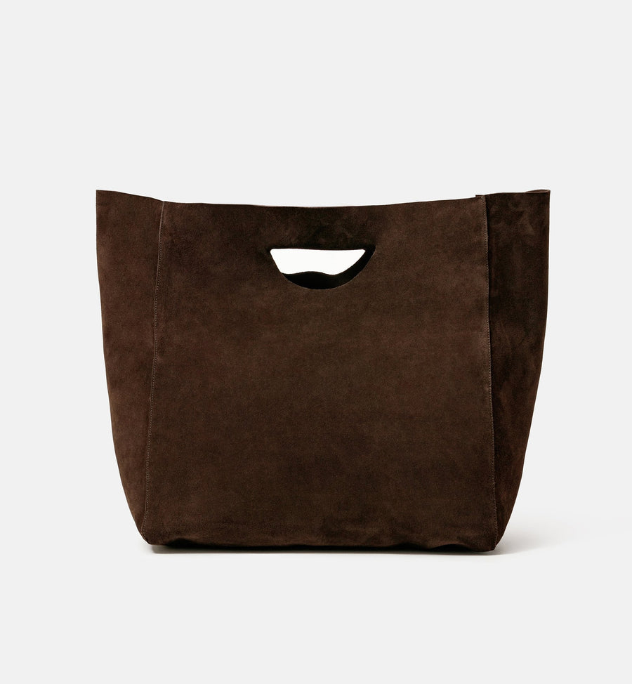 Cadine Handbags The Freeform Bag - Chestnut Suede