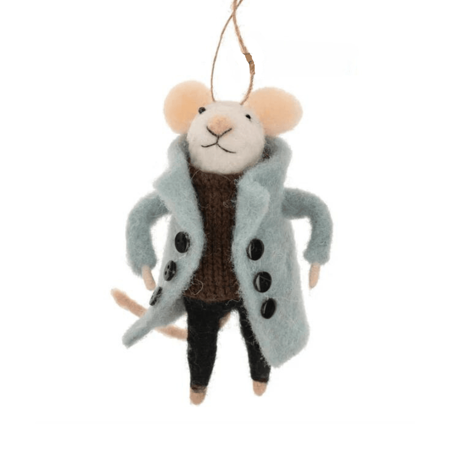 Cadine Holiday Angus Mouse Ornament