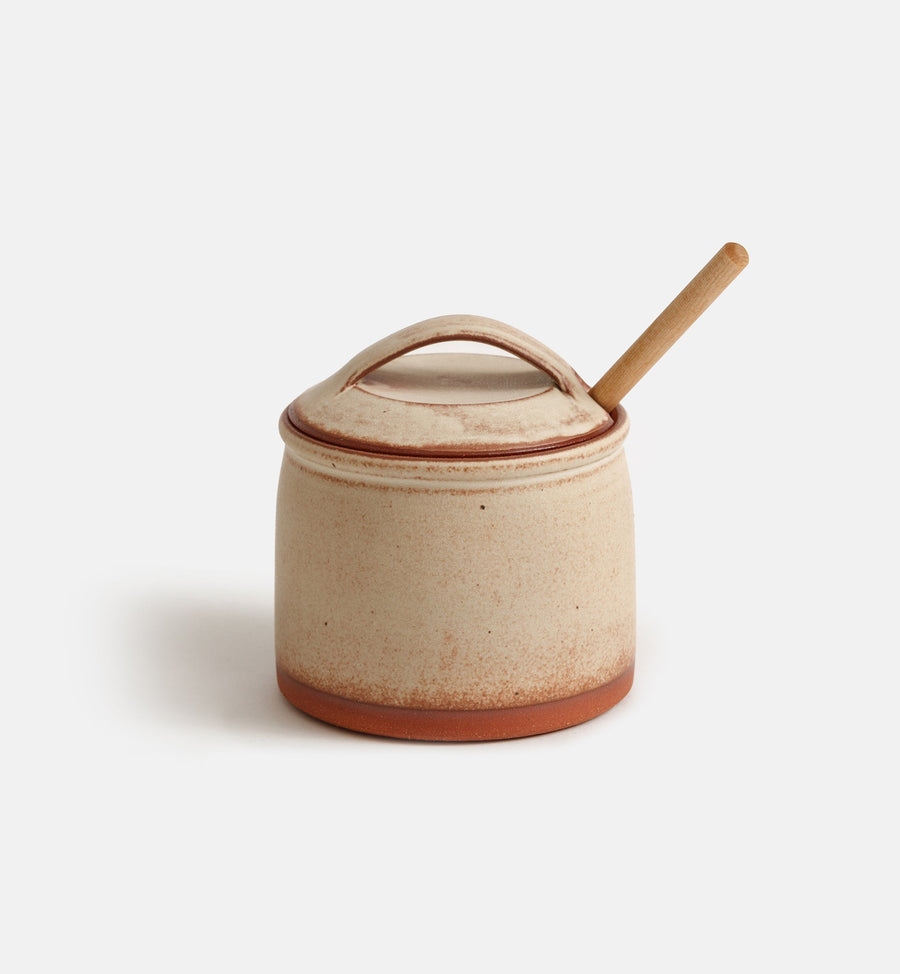 Cadine Honey Jars Honey Pot with Dipper (3 Piece Set)