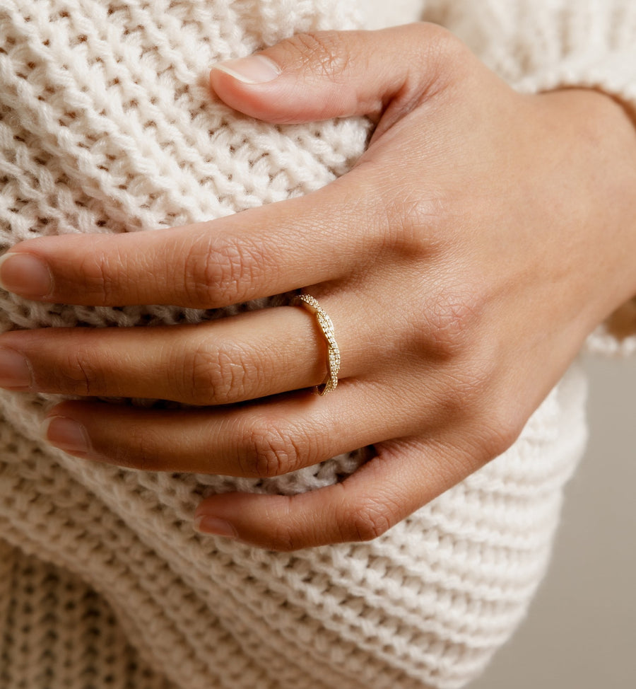 Cadine Ivy Ring - 14kt Solid Gold