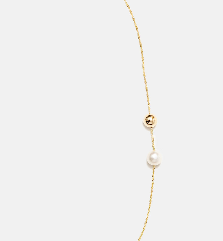 Cadine Pompom Necklace - 14kt Solid Gold