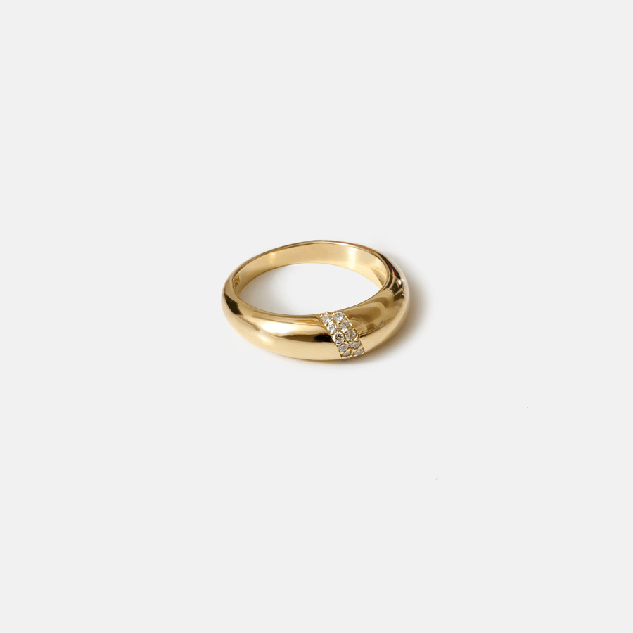Cadine Rings Clover Ring - 14kt Solid Gold