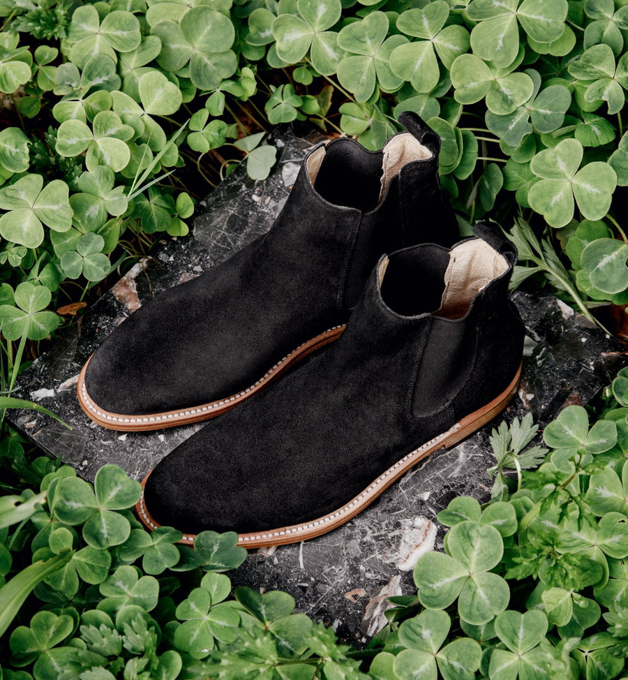 Cadine Shoe The Chelsea Boot - Black Suede