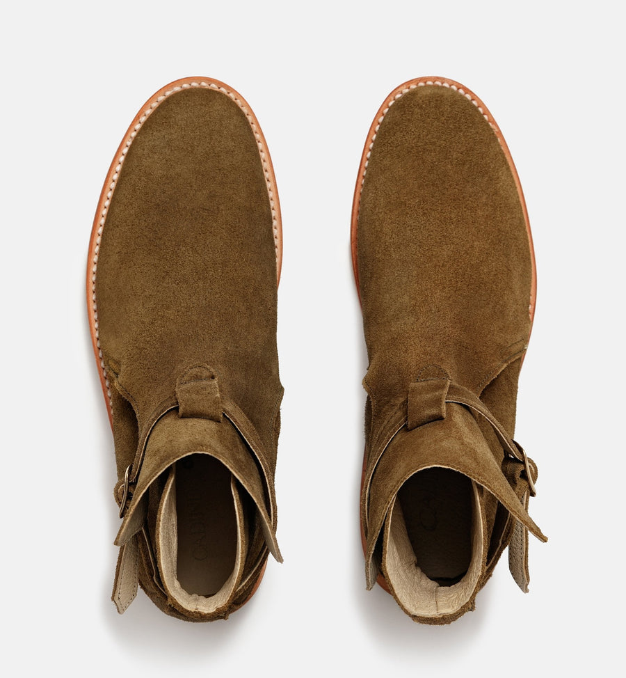 Cadine Shoe The Jodhpurs Boot - Moss Suede