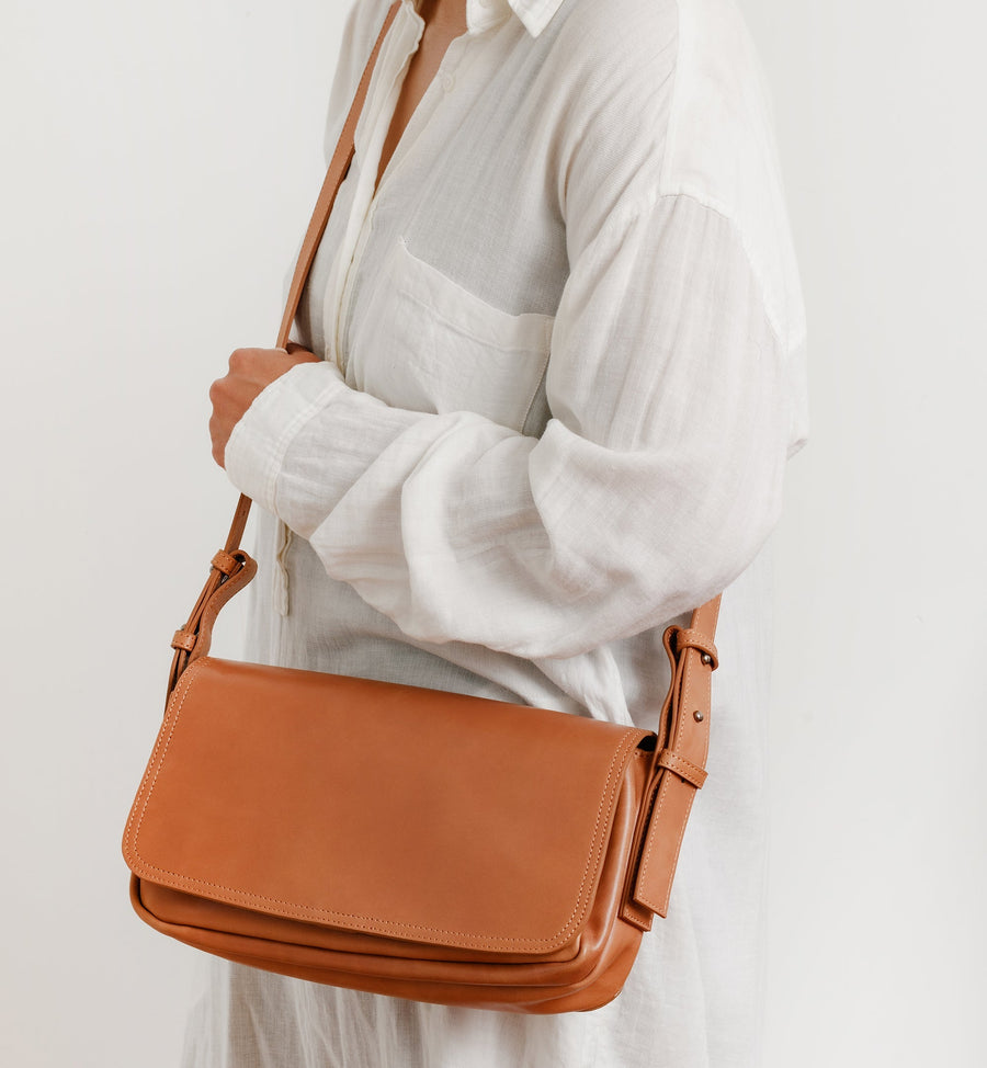 Cadine The Candid Bag - Cognac Leather