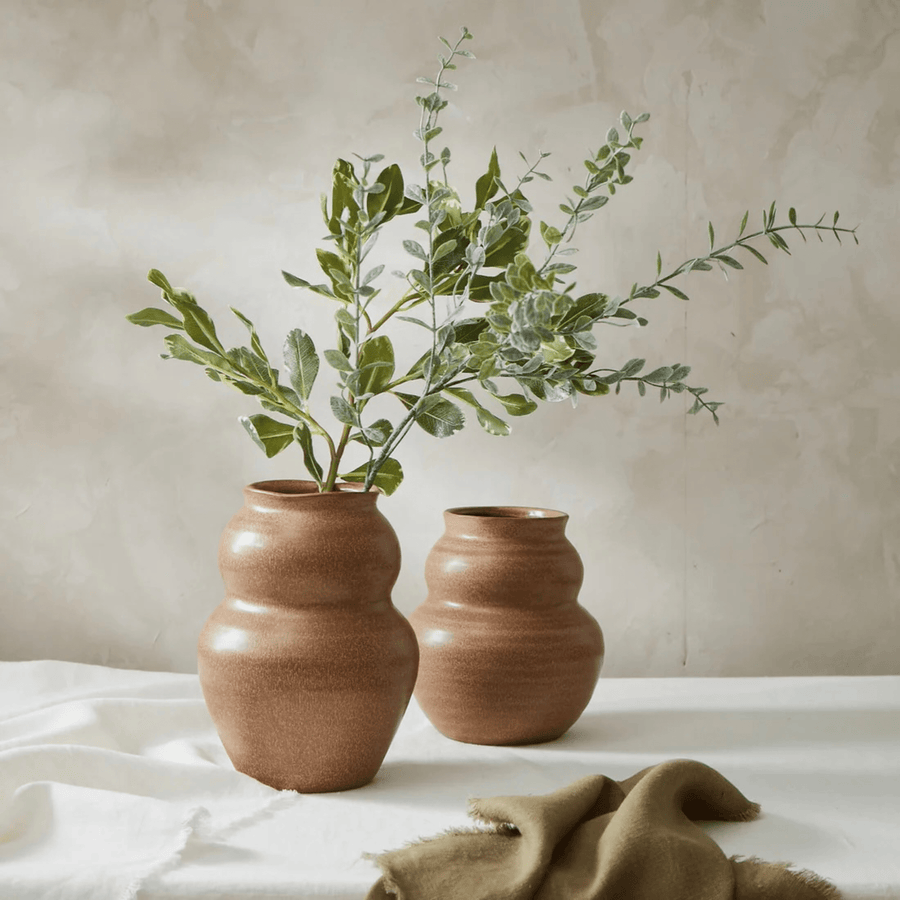 Cadine Vase Jardiniere Vase Medium - Sepia Brown