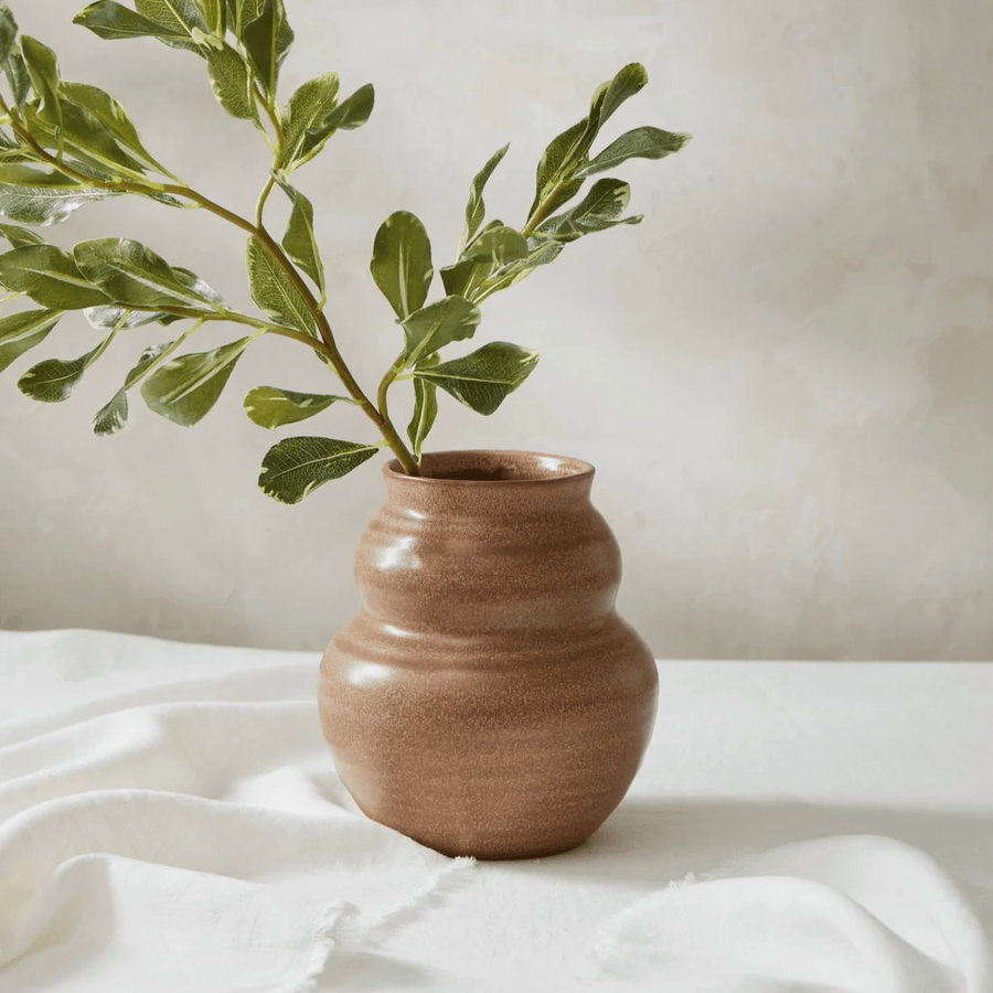Cadine Vase Jardiniere Vase Medium - Sepia Brown