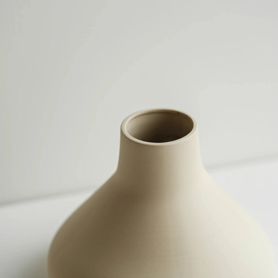 Cadine Vase Symmetry Vase - Beige