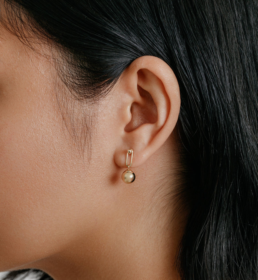 Cadine Violet Earrings - 14kt Solid Gold