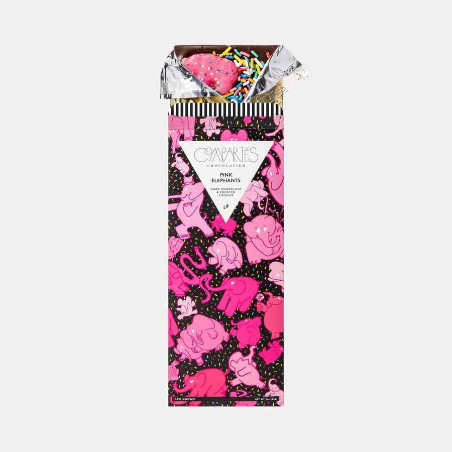 Compartes Chocolate Pink Elephant Dark Chocolate Bar