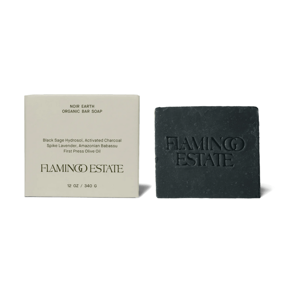 Flamingo Estate Bath and Body Lavender & Activated Charcoal Bar Soap