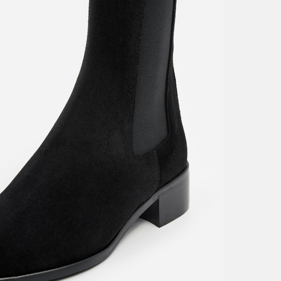 Flattered Shoe Larissa Boot - Black Suede