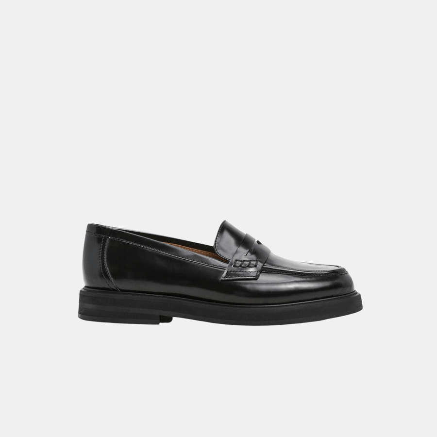 Flattered Shoe Sadie Loafer - Black Leather