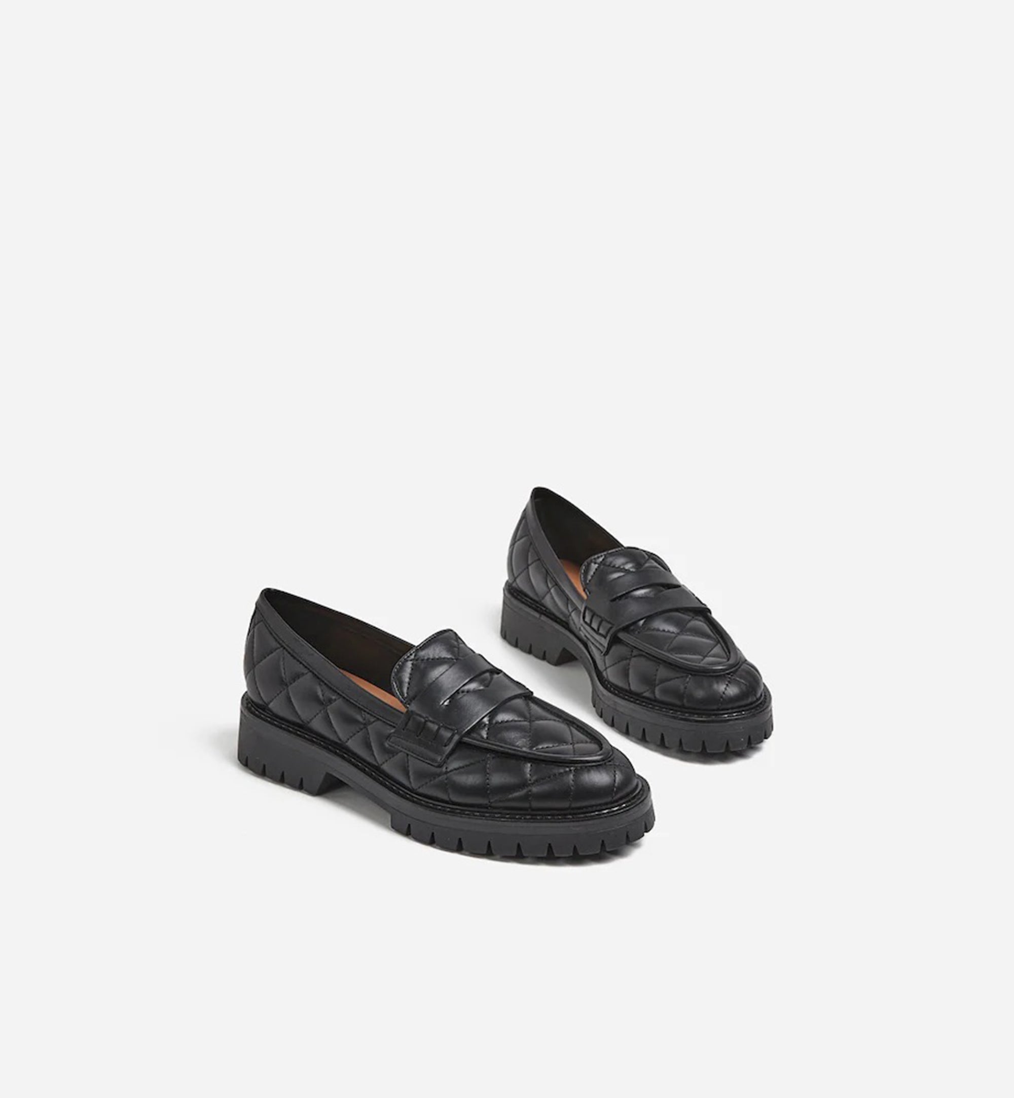 靴 Flattered black leather loafer Samantha Leather Black Loafer – Flattered